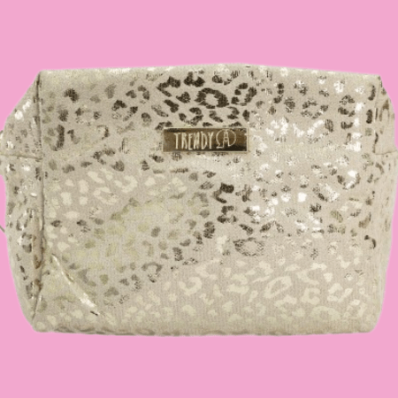 Cosmetiquera Dorada Trendy