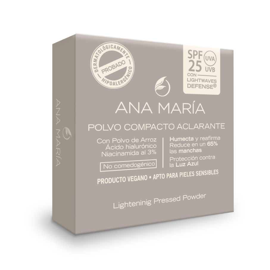 Polvo Compacto Aclarante y Humectante Ana María - Imagen 3