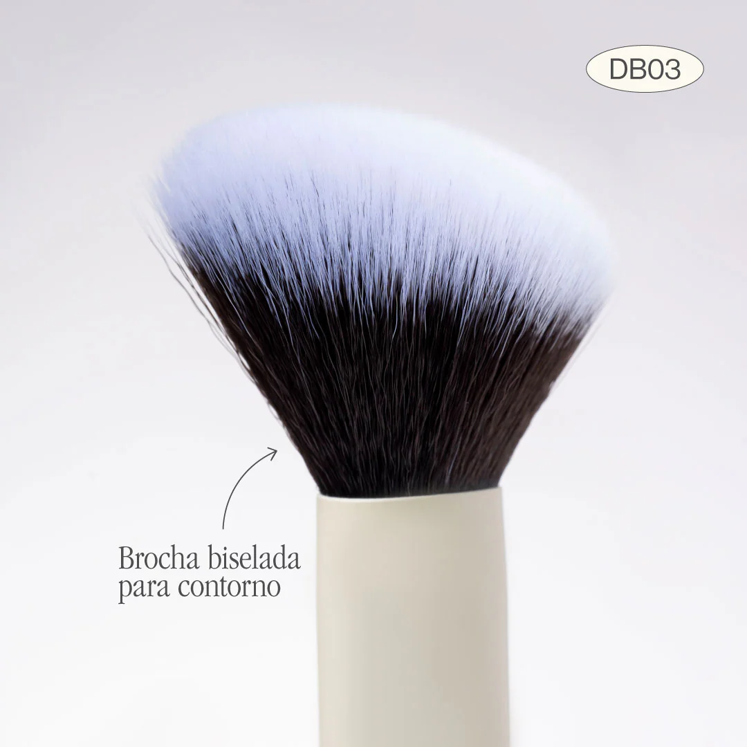 Brocha Glam Duo Contorno y Abanico DB03 Atenea - Imagen 3