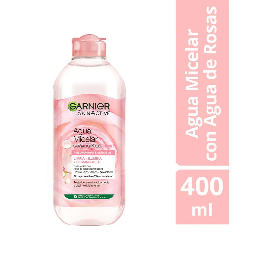 Agua Micelar Skinactive Rosas 400ml Garnier