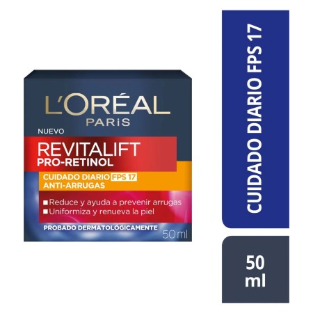 Hidratante facial Crema día Retinol Revitalift Loreal